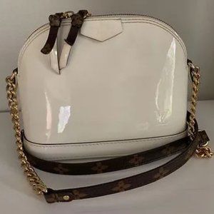 Authentic Louis Vuitton Alma Mini in Snow White